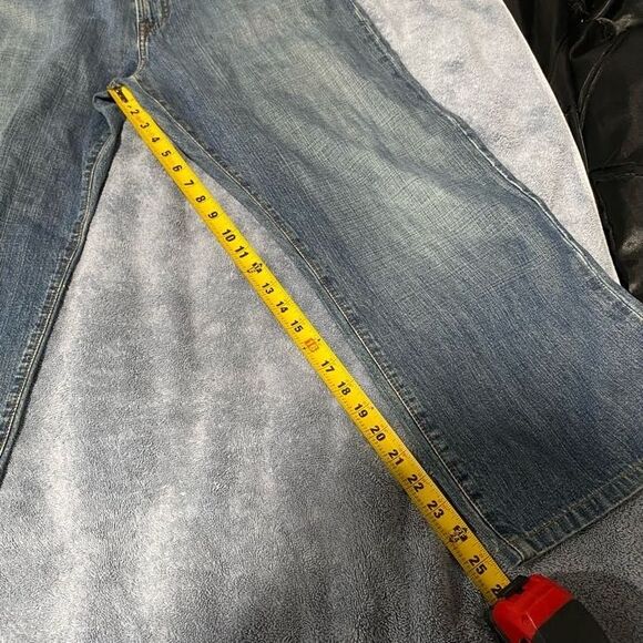 Lucky Brand Denim Vintage Jeans Men's 38 Made In USA - Loose Baggy Jeans - Picture 6 of 7